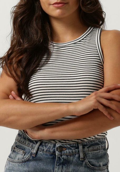 Weiße CO'COUTURE Top SARA STRIPE RIB TANK TOP - large
