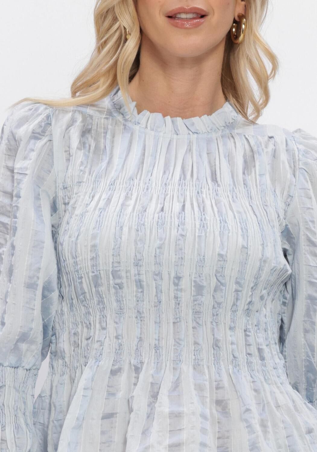 Blaue Y.A.S. Blusen YASRAVA LS SMOCK TOP - large