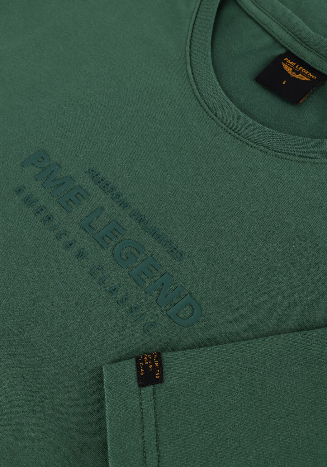 Gr&uuml;ne PME LEGEND T-shirt SHORT SLEEVE R-NECK COTTON ELASTANE JERSEY - large