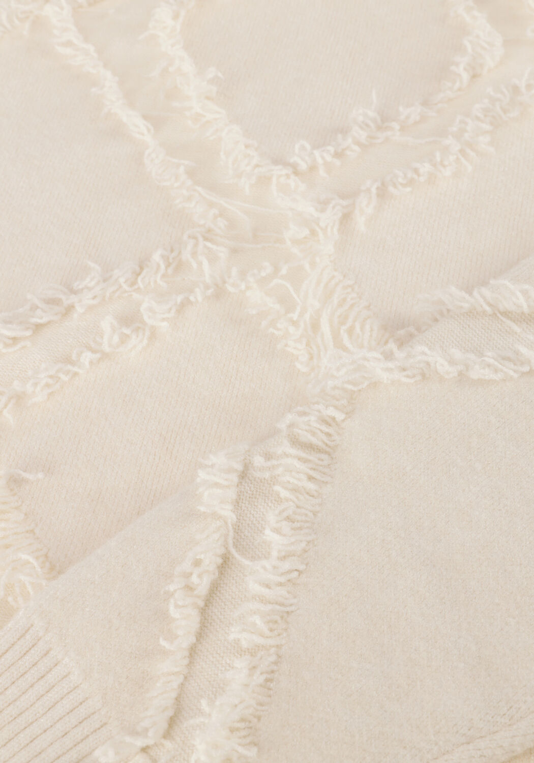 Ecru SUMMUM Pullover SWEATER COMFY VISCOSE BLEND KNIT - large