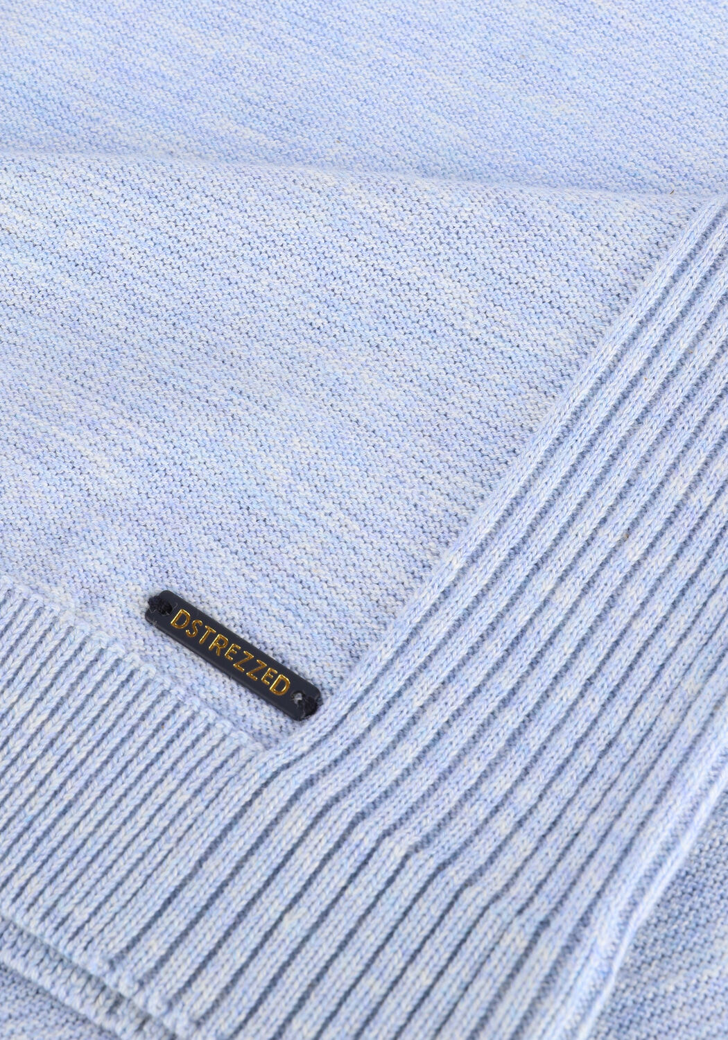 Blaue DSTREZZED Polo-Shirt MERCURY S/S POLO MELANGE SLUB - large