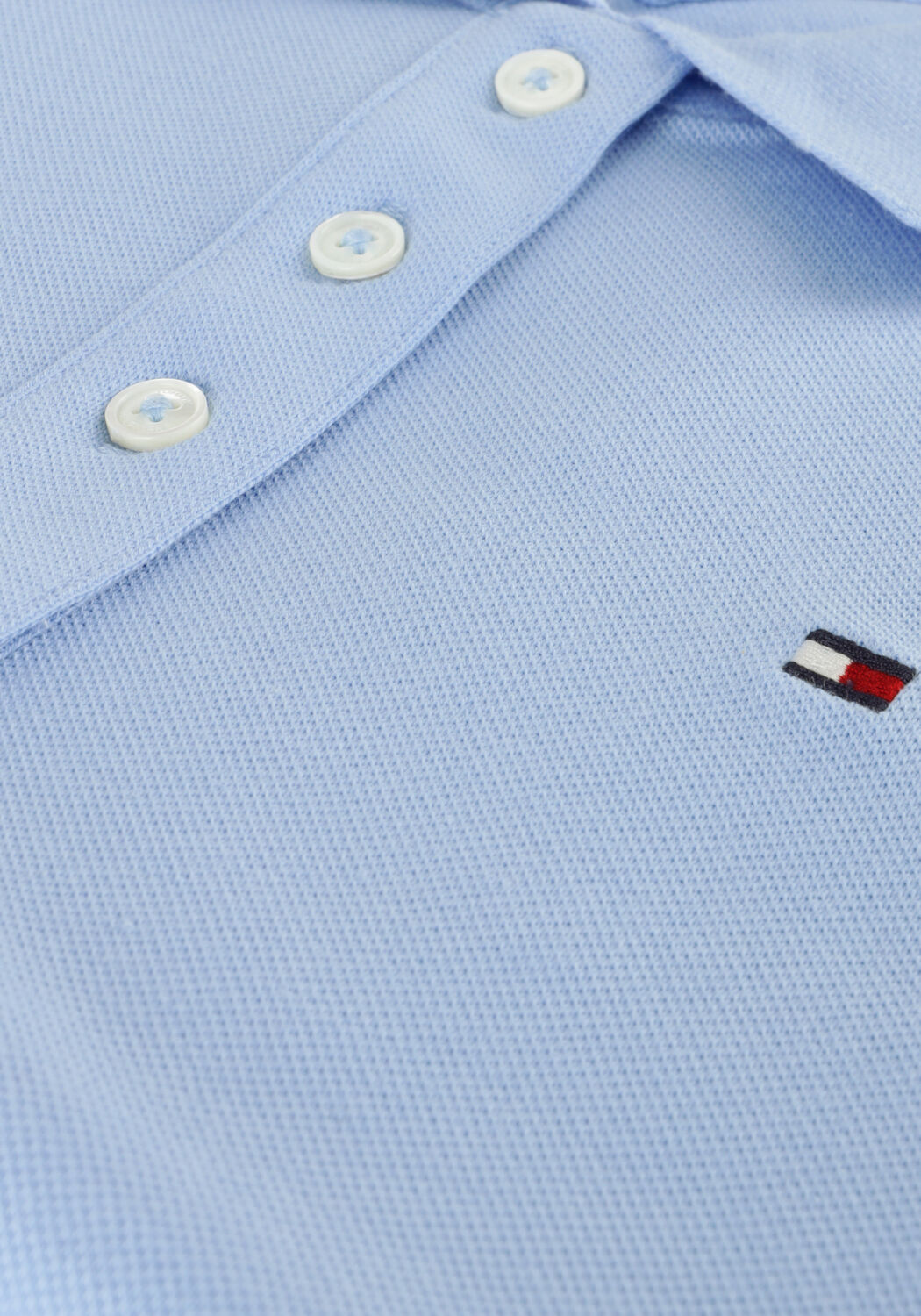 Hellblau TOMMY HILFIGER Minikleid 1985 SLIM PIQUE POLO DRESS - large