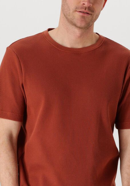 Orangene ANERKJENDT T-shirt AKKIKI S/S WAFFLE TEE - large