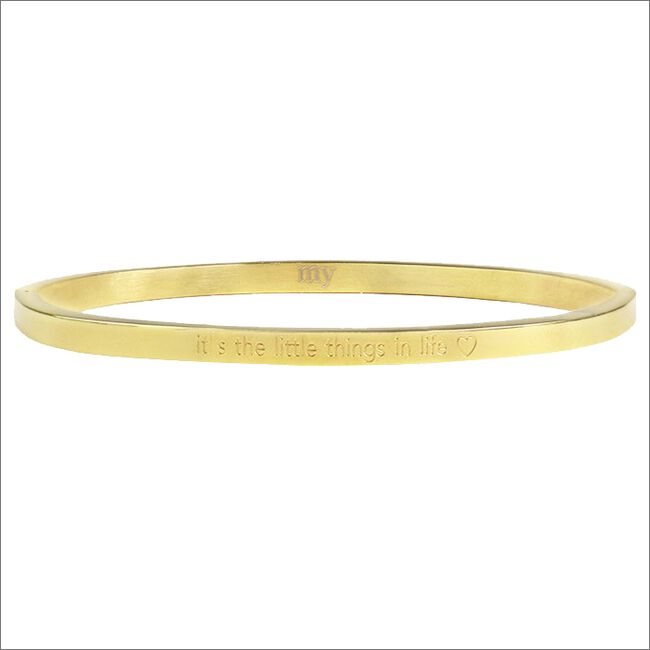 Goldfarbene MY JEWELLERY Armband ITS THE LITTLE THINGS IN LIFE - large