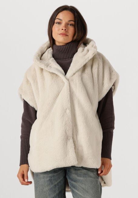 Creme BEAUMONT Fake-Fur-Jack KORI BODYWARMER - large