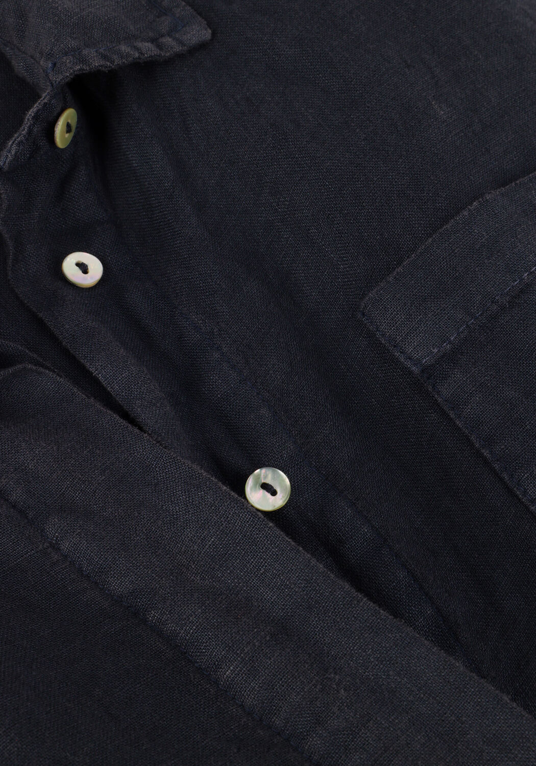 Dunkelblau BY-BAR Midikleid BRUNO LINNEN DRESS - large