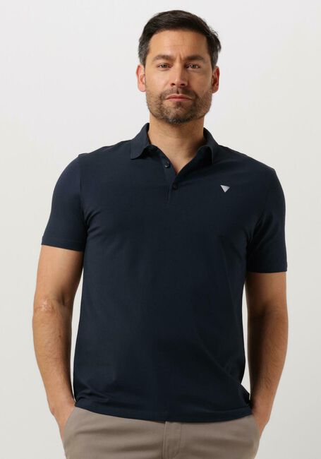 Dunkelblau PUREWHITE Polo-Shirt POLO WITH BUTTON PLACKET AND SMALL PRINT ON CHEST - large