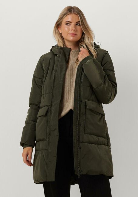 Dunkelgrün NOTRE-V Wattierte Jack PUFFER COAT MIDI - large
