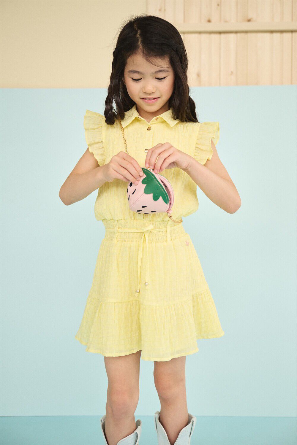 Gelbe NONO Minikleid MINOU DRESS - large