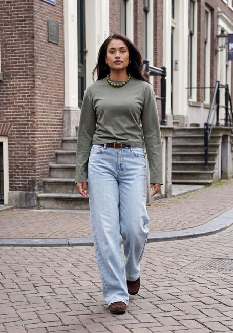 Olive MODSTR&Ouml;M Pullover TAMPAMD LS T-SHIRT - large