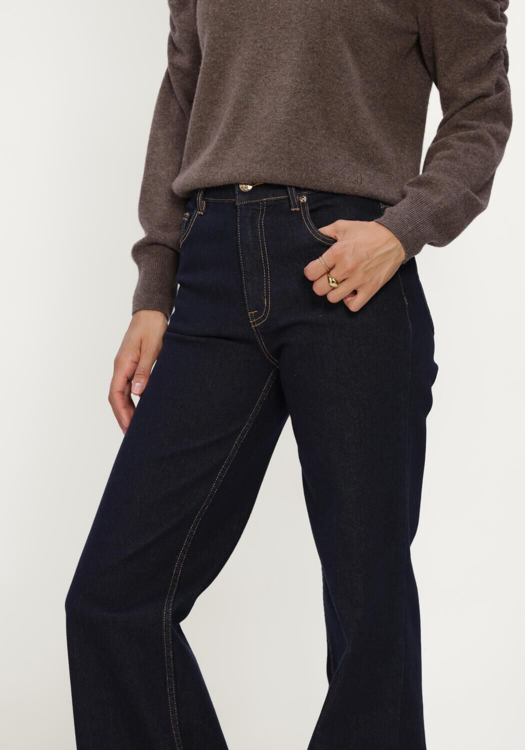 Dunkelblau JANICE Straight leg jeans TREY - large
