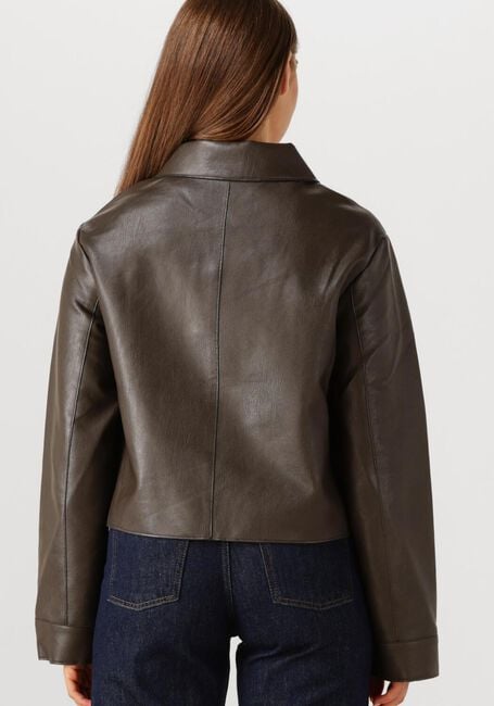 Braune NEO NOIR Jack ROMANA FAUX PU JACKET - large