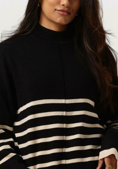 Schwarze OBJECT Pullover OBJROMIA L/S LONG KNIT PULLOVER - large