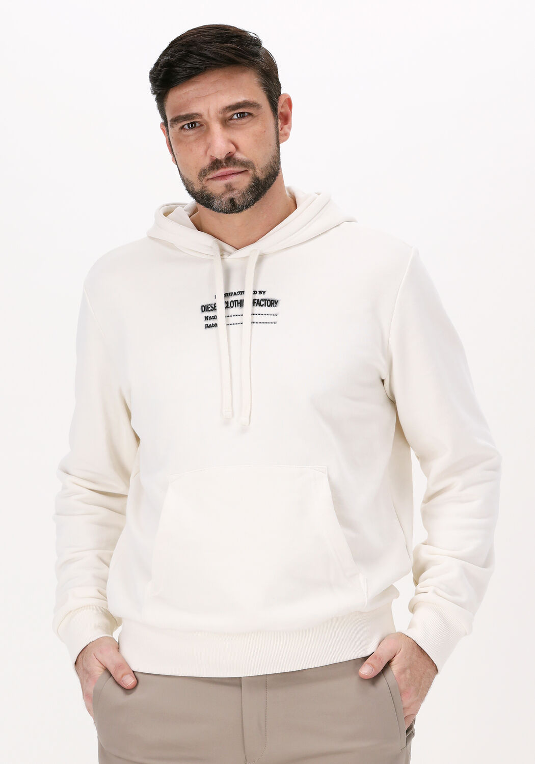 Nicht gerade weiss DIESEL Sweatshirt S GINN HOOD C7 Omoda