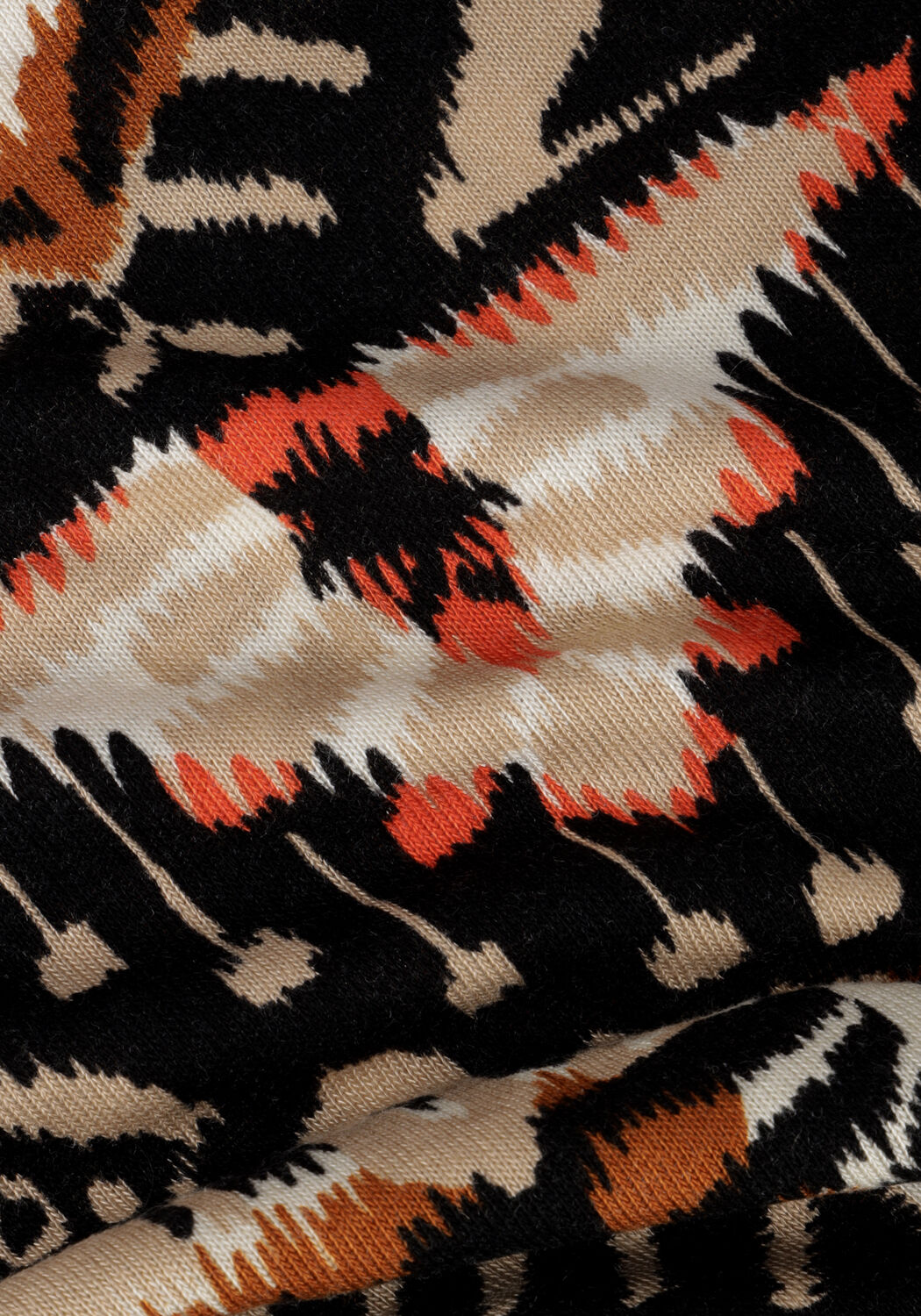 Mehrfarbige/Bunte SUMMUM Pullover TOP IKAT ON WOOL BLEND - large