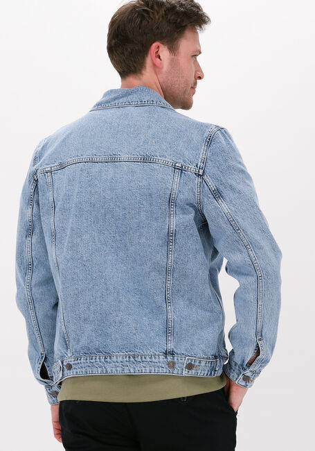 Blaue COLOURFUL REBEL Jeansjacke LIAM WASHED DENIM JACKET - large