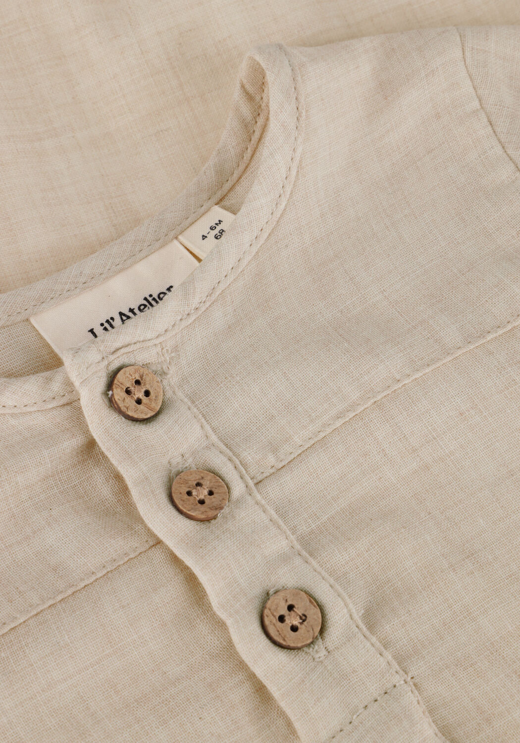 Beige LIL' ATELIER Strampler NBMTAROU LS LOOSE BODY SHIRT - large