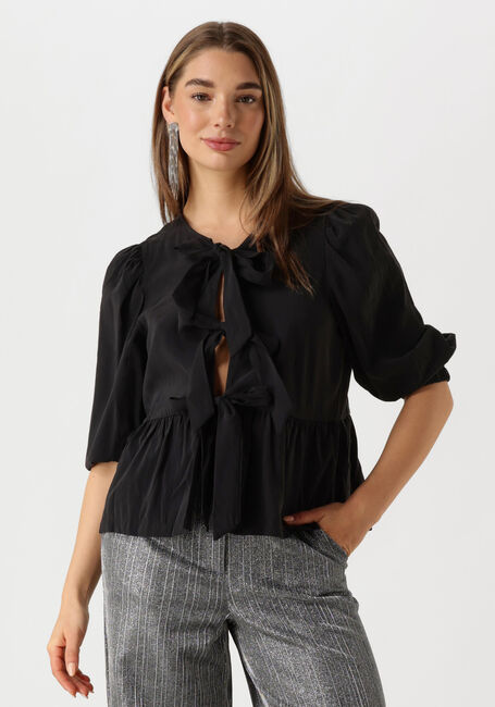 Schwarze OBJECT Blusen OBJANNI 3/4 LO TOP 136 - large