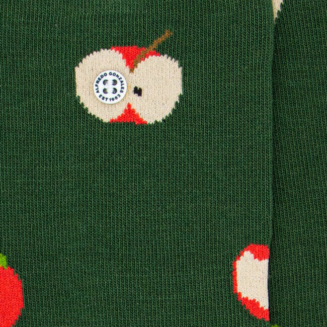 Grüne ALFREDO GONZALES Socken APPLES - large
