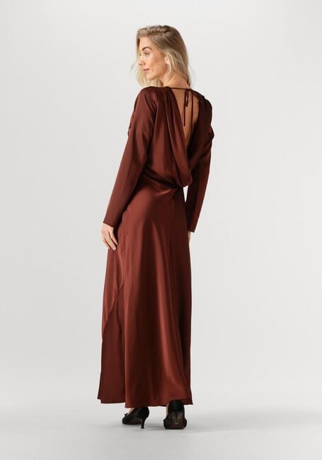 Braune CO'COUTURE Midikleid SAFIRACC WATERFALL BACK DRESS - large