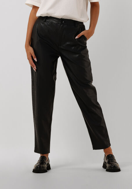 Schwarze ALIX THE LABEL Hose LADIES WOVEN FAUX CROCO MOM PANTS - large