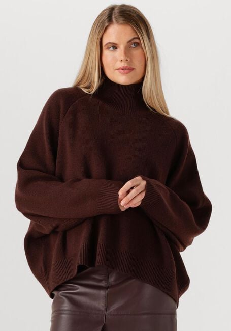 Braune VANESSA BRUNO Pullover FRENE PULL COL MONTANT - large