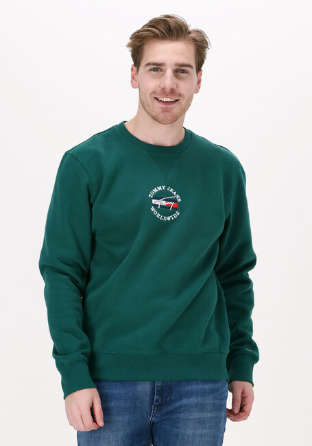 Grüne TOMMY JEANS Sweatshirt TJM TIMELESS TOMMY 2 CREW - large