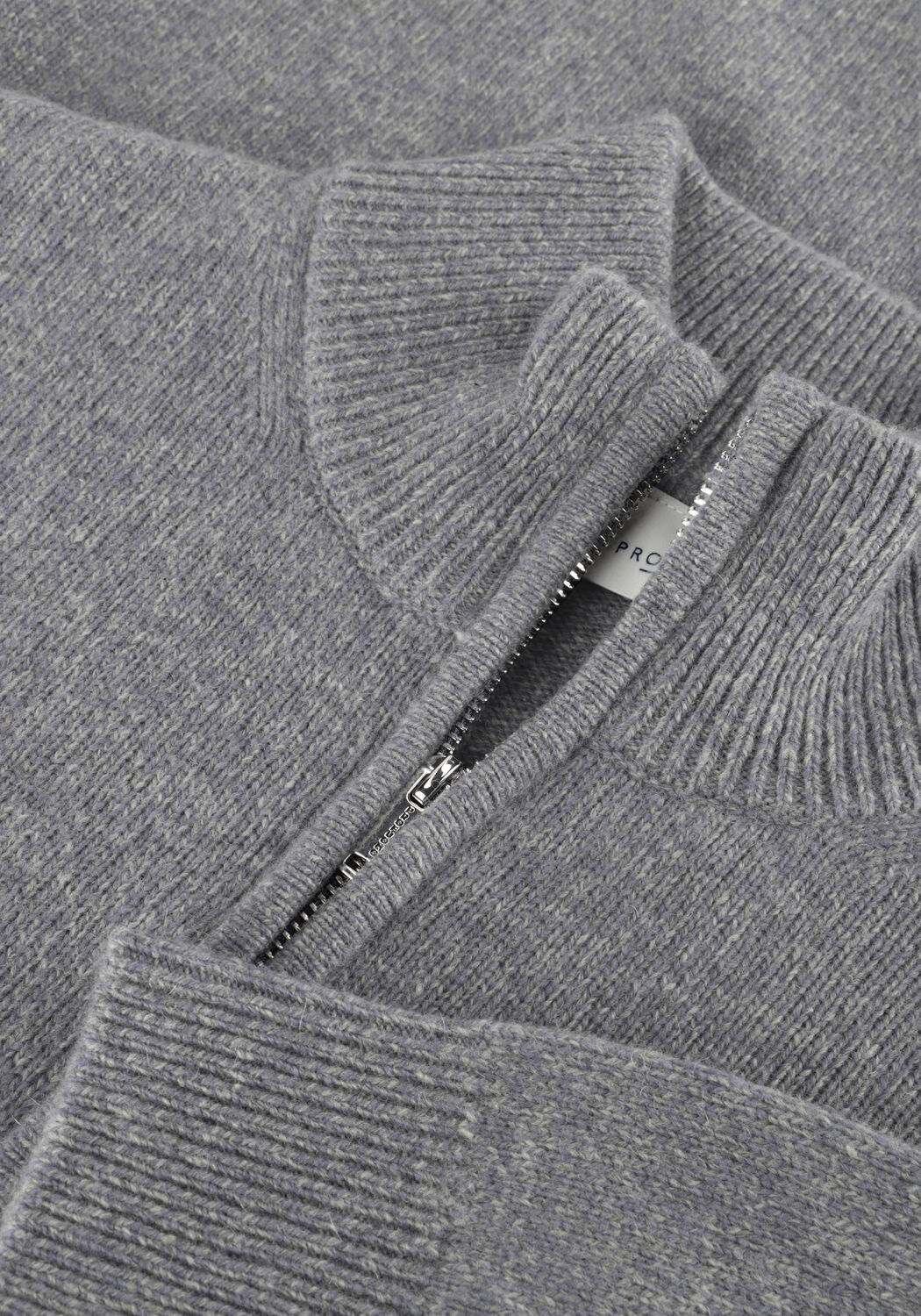 Graue PROFUOMO Pullover PULLOVER HALF ZIP WOOL BLEND - large