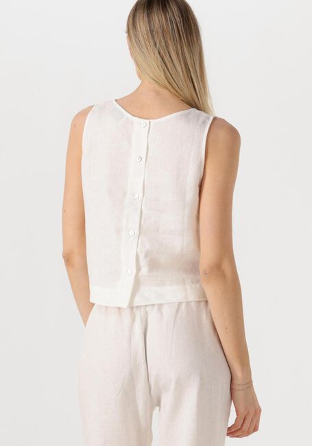 Weiße RESORT FINEST Top CROP TOP LINEN - large