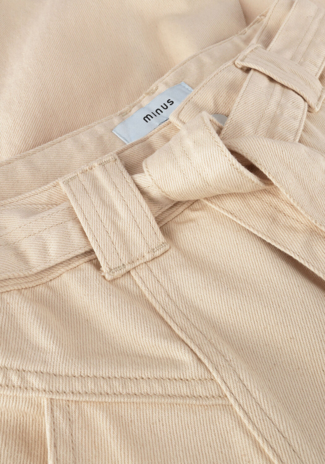 Creme MINUS Hose VASIA HIGH WAISTED PANTS - large