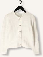 Weiße NEO NOIR Strickjacke LIMONE KNIT JACKET Weiße NEO NOIR Strickjacke LIMONE KNIT JACKET - medium