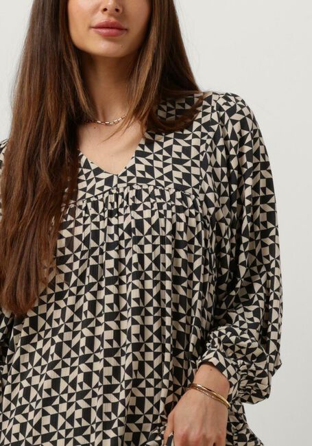 Schwarze BY-BAR Maxikleid HAYLEY GRAPHIC DRESS - large