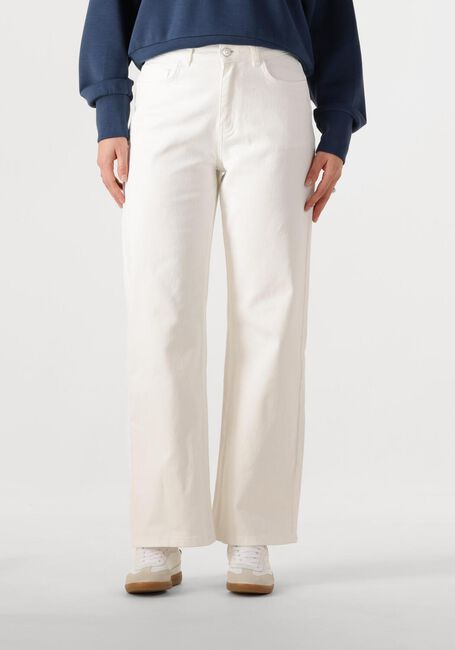 Weiße COLOURFUL REBEL Weite Hose GAIAS HIGH RISE WIDE LEG DENIM PANTS - large