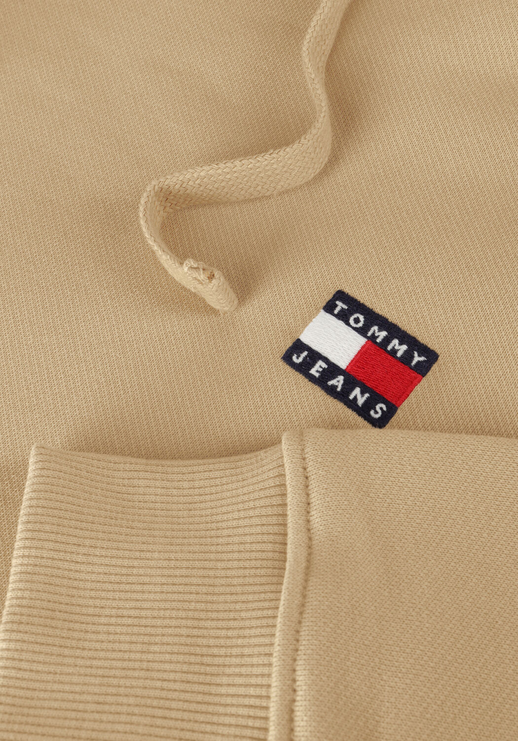 Beige TOMMY JEANS Sweatshirt TJM REG BADGE HOODIE - large