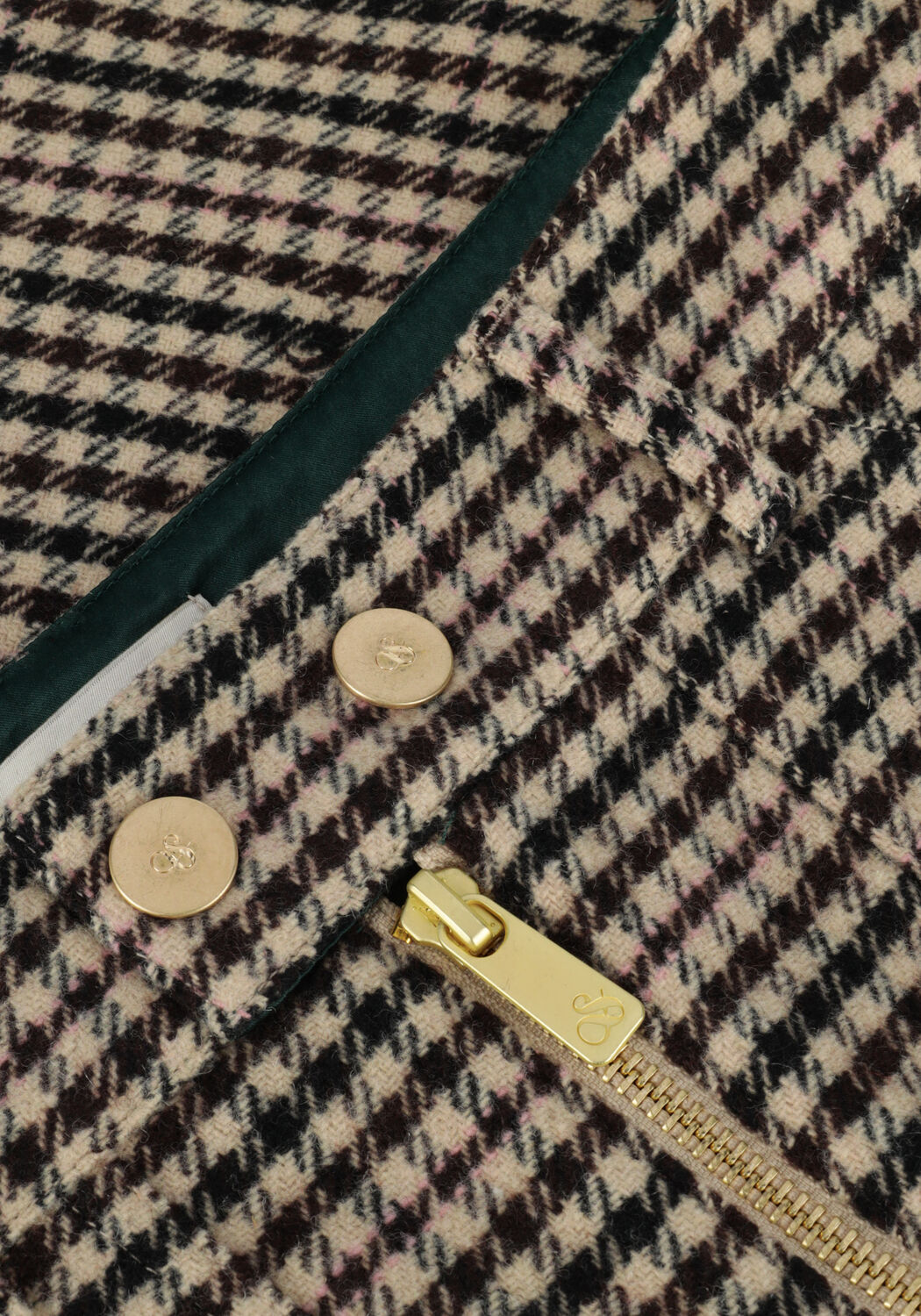 Camelfarbene SCOTCH & SODA Minirock MINI SKIRT IN HERITAGE CHECK - large