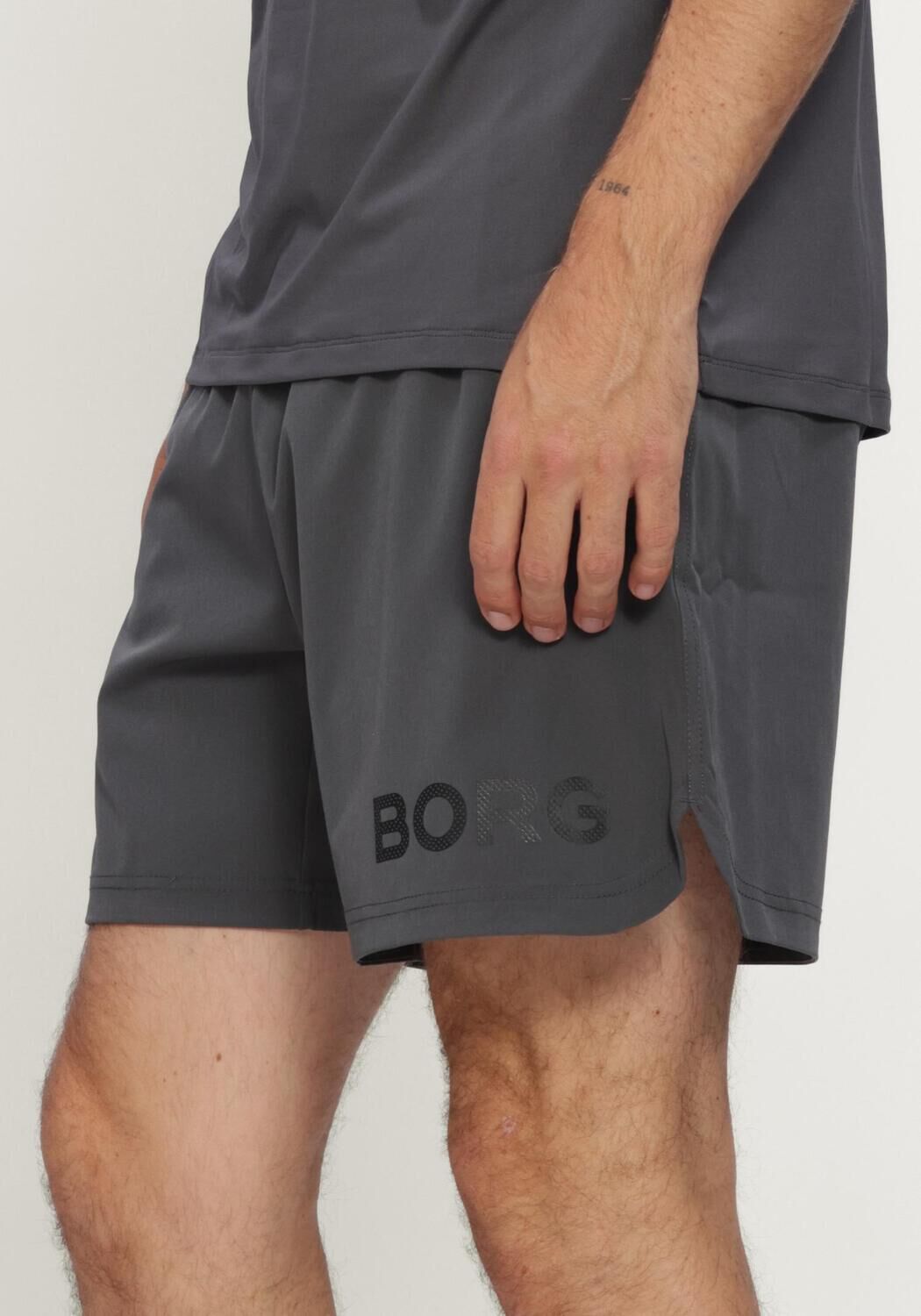 Dunkelgrau BJORN BORG Kurze Hose BORG 6 SHORTS - large