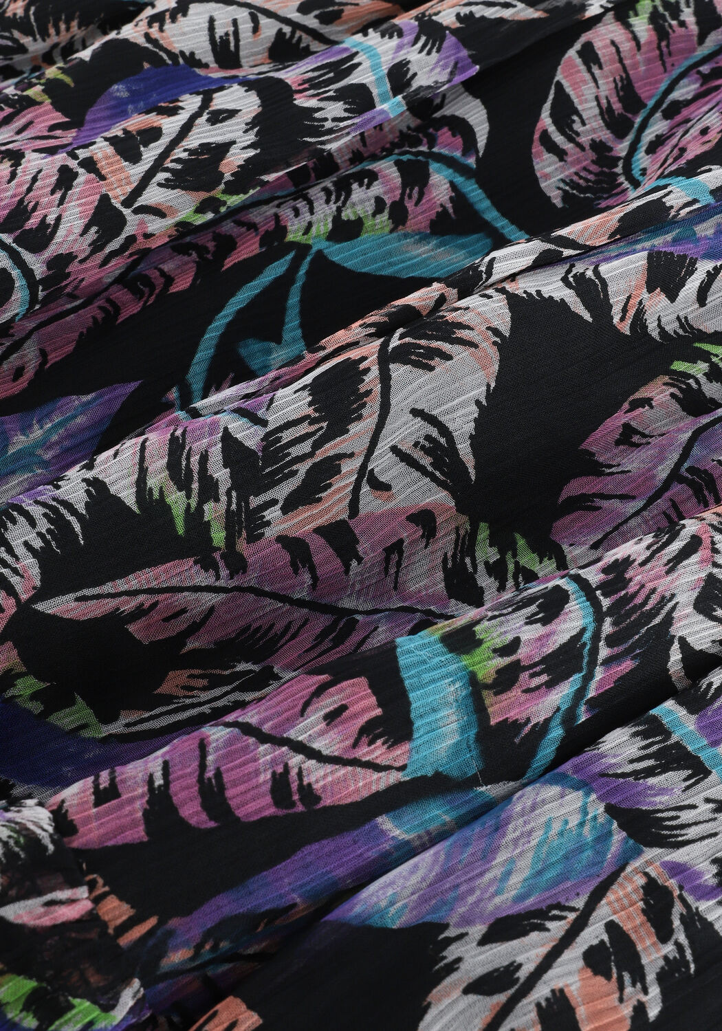 Mehrfarbige/Bunte ALIX THE LABEL Minirock ANIMAL LEAVES MINI SKIRT - large