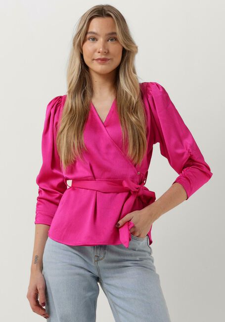 Fuchsie CO'COUTURE Blusen MIRA WRAP BLOUSE - large