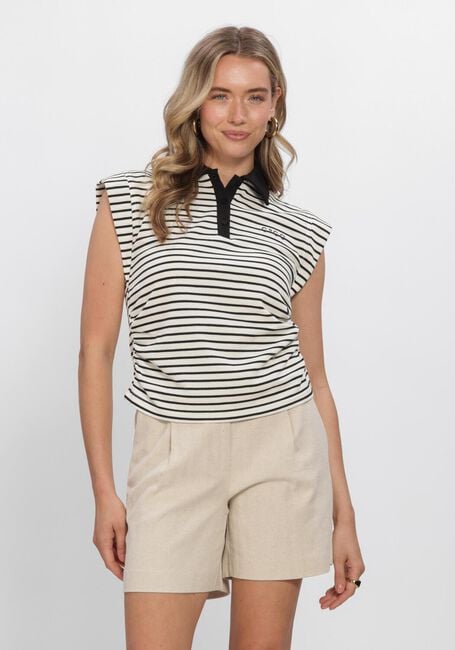 Nicht-gerade weiss CO'COUTURE Polo-Shirt NORMACC STRIPE POLO TOP - large