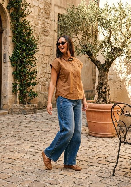 Braune SUNCOO Tops & T-shirts LORENA - large