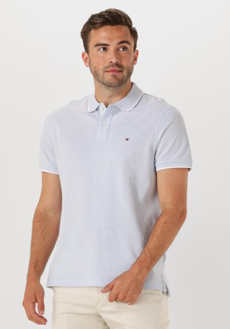 Hellblau TOMMY HILFIGER Polo-Shirt LINEN PIQUE REG POLO - large