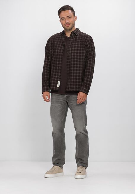 Braune BUTCHER OF BLUE Casual-Oberhemd JUDD CORD SMALL CHECK SHIRT - large