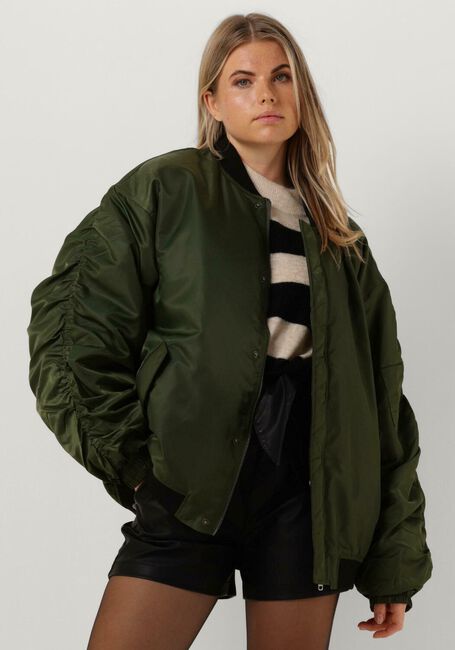 Grüne OBJECT Wattierte Jack OBJMARY OVERSIZE BOMBER JACKET - large