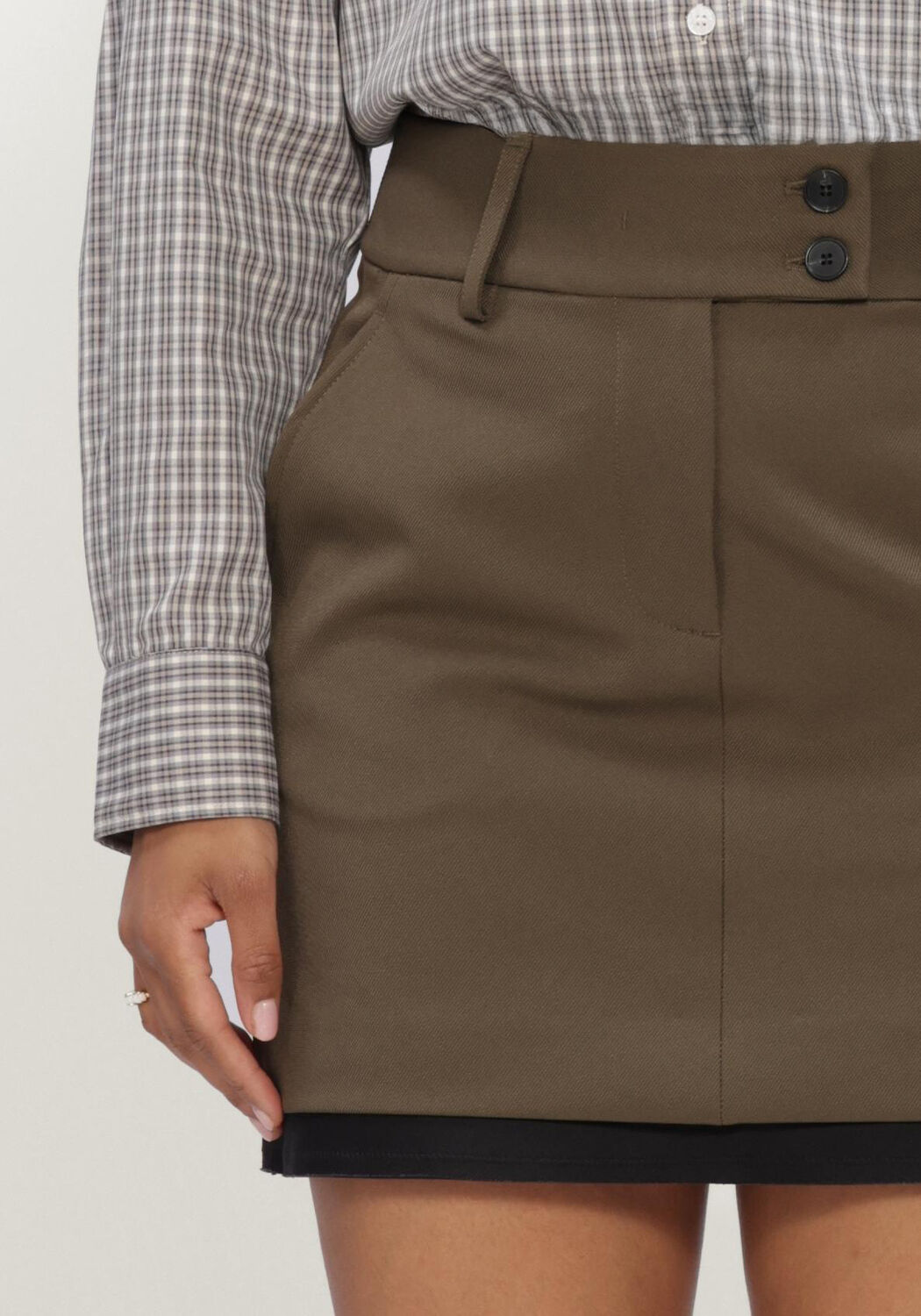 Dunkelgr&uuml;n HAUTE L'AMITI&Eacute; T-shirt PREMIERE CROP SKIRT - large