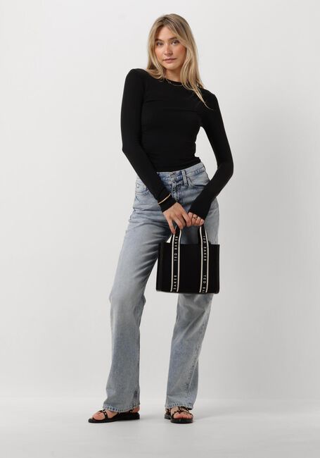 Schwarze CALVIN KLEIN Tops & T-shirts MODAL DETAIL LS TOP - large