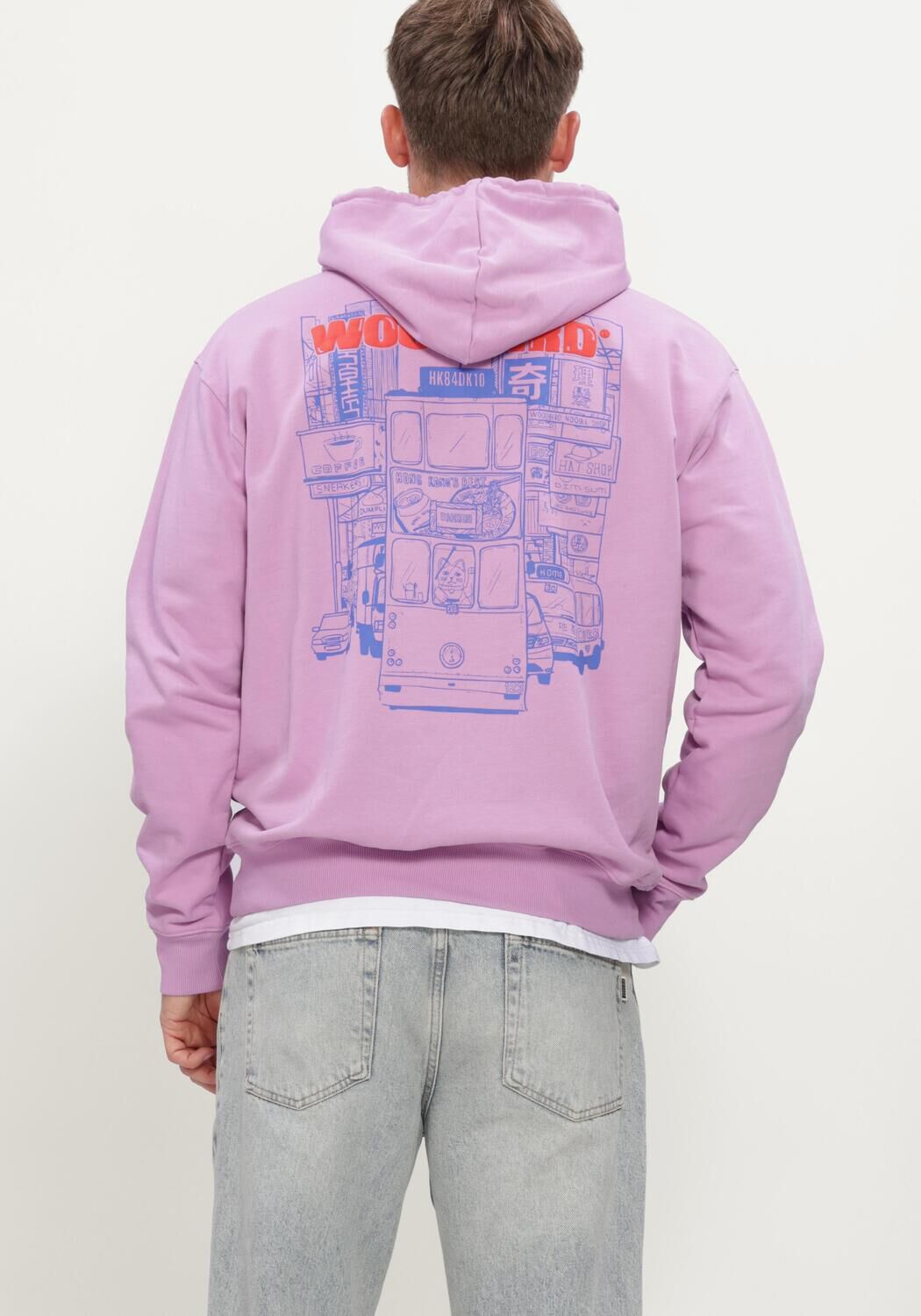 Lila WOODBIRD Sweatshirt WBPACS TRAM HOODIE - large