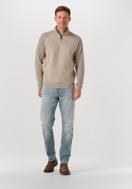 Beige GENTI Pullover TURTLE ZIP - large