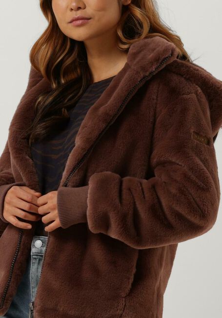 Bordeaux MOSCOW Fake-Fur-Jack EVELYN - large