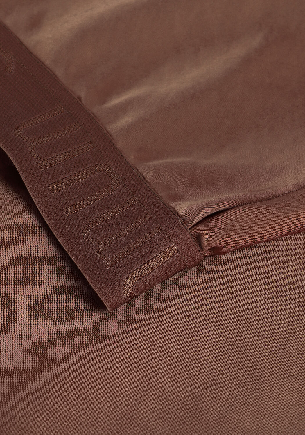 Braune SUMMUM Midirock SKIRT SATIN - large