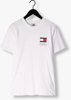 Weiße TOMMY JEANS T-shirt TJM SLIM ESSENTIAL FLAG TEE